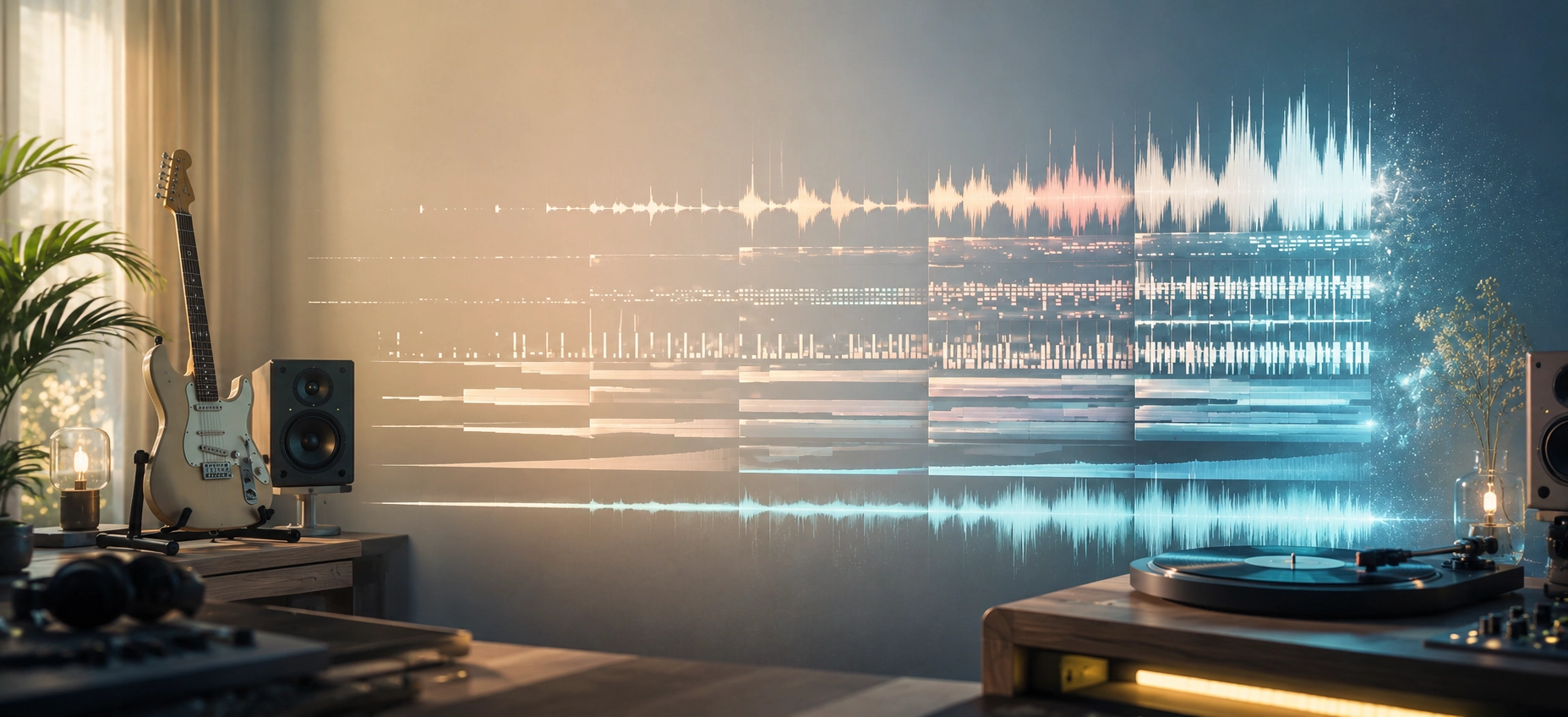 AI music arrangement energy map showing structure, space, and lift across a track